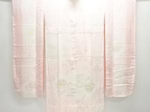 未使用品　鼓に桜模様織り出し単衣振袖用長襦袢